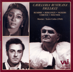CAVALLERIA RUSTICANA + PAGLIACCI: Bumbry, Bergonzi, Vickers (CD)
