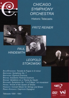 CSO, Reiner (1954), Stokowski (1962), Hindemith (1963) (DVD)