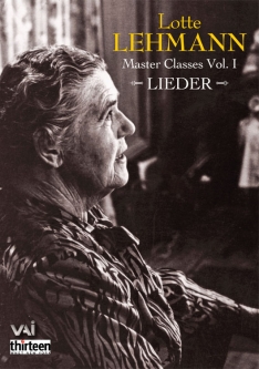 Lotte Lehmann: Master Classes - Lieder (DVD)